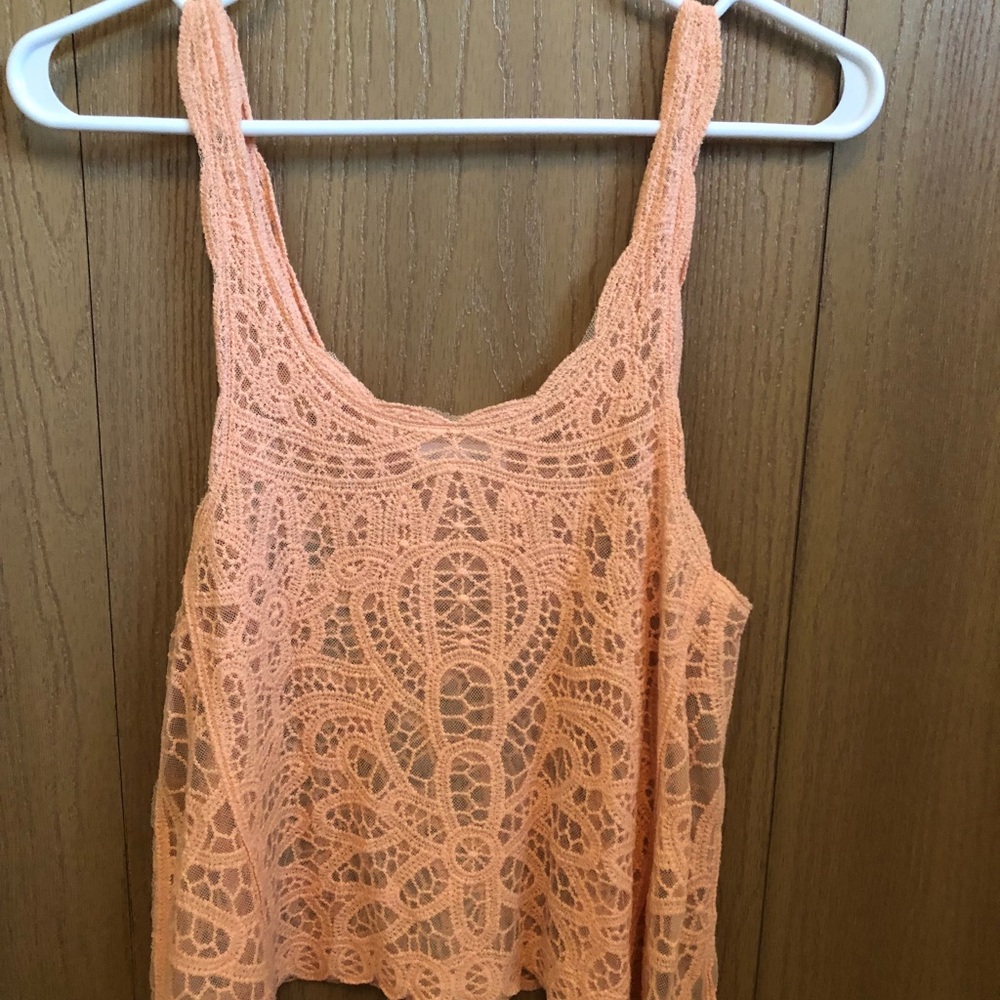 Coco & Jameison Crochet Trapeze tank - size small